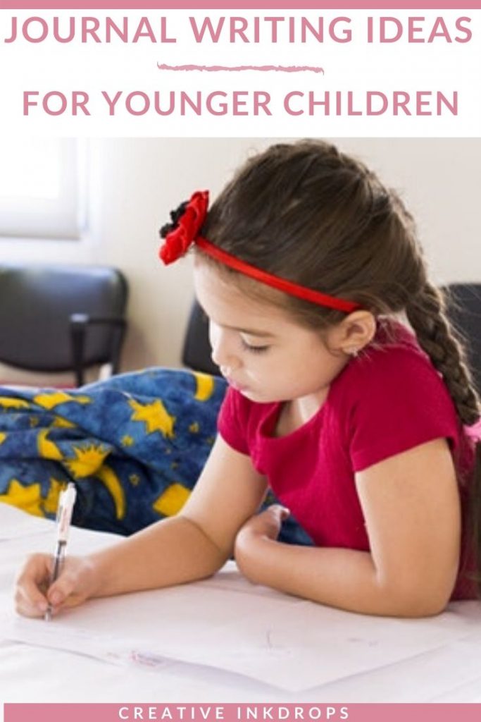 young girl journling