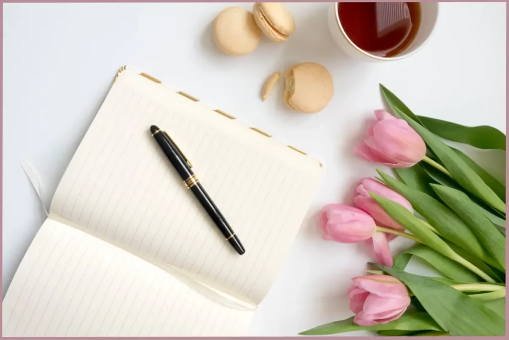Open book and pen - how journaling benefits empty nester moms